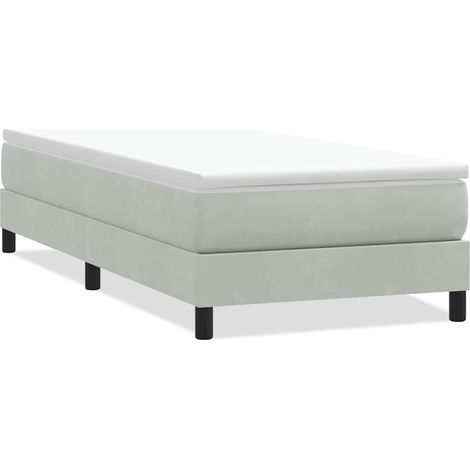Maison Exclusive - Boxspringbett ohne Matratze Hellgrau 80x220 cm