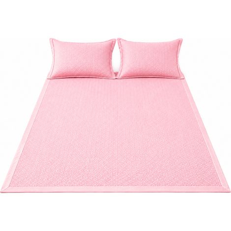 Drap rafraichissant pour matelas et taies Rose Clair 220x200 cm (1/2)