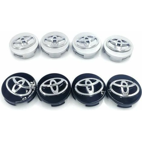 Toyota 4 62mm Radnabenabdeckung für schwarzes Logo-Emblem (1/3)