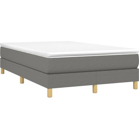 Maison Exclusive - Boxspringbett mit Matratze Dunkelgrau 120x190