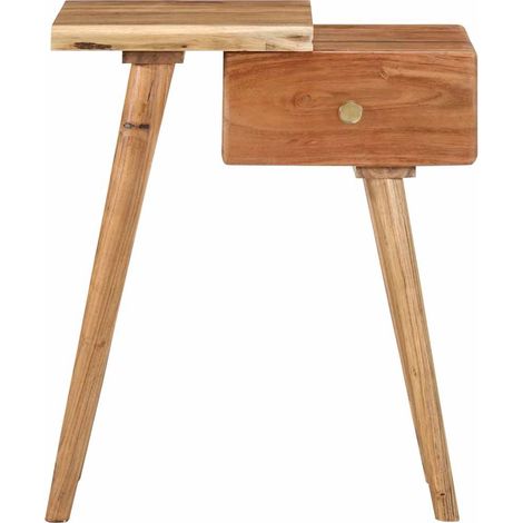 Maison Exclusive - Nachttisch Massivholz Akazie 45x32x55 cm (1/5)