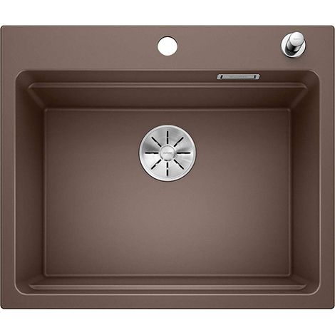 BLANCO ETAGON 6 524538 Lavello da Cucina in Granito per Basi di Lavello con Larghezza di 60 cm, SILGRANIT, Marrone (1/2)