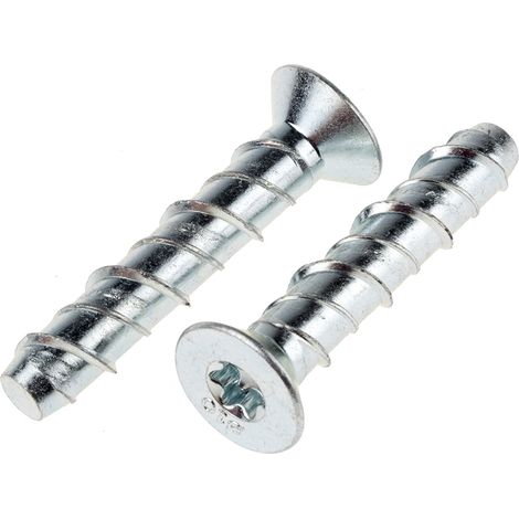 Boulon d'ancrage RS PRO, en Acier au carbone M10, 10mm x 60mm ( Prix pour Sachet de 10 )