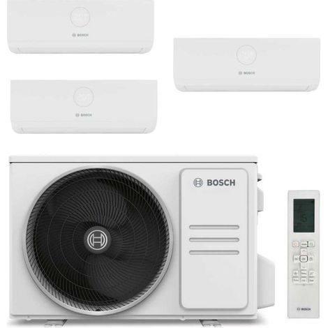 Bosch – Climatiseur gainable tri-split 6,2 kW – Puissance frigorifique 5000W – Classe énergétique A++ – Silencieux 20dB – Pour espaces de 100m² (1/3)