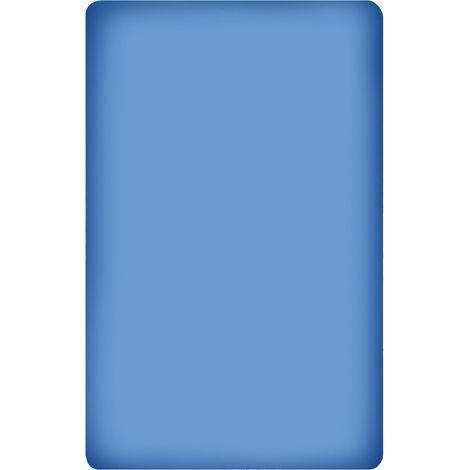 KLULK Lenzuolo Sotto Con Angoli Elasticizzati Misure Francesi Blu Cobalto 100% Cotone 140 X 200 + 27 Cm Made In Italy (1/5)