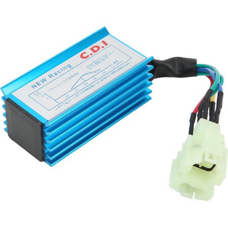 Modulo di accensione CDI a 6 pin Jeffergarden per Go Kart e ATV da 49cc, 50cc, 110cc, 150cc, 200cc, 250cc, scatola CDI in acciaio inossidabile, unità di accensione di ricambio (1/4)