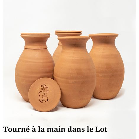 4 Ollas à enterrer 1,5 litres