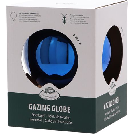 Sphère en verre - Taille L - Bleu - D 17,9 cm - Livraison gratuite (1/4)