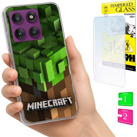 Funda para Motorola Edge 60 Pro con carcasa trasera y cristal 9H. (1/5)