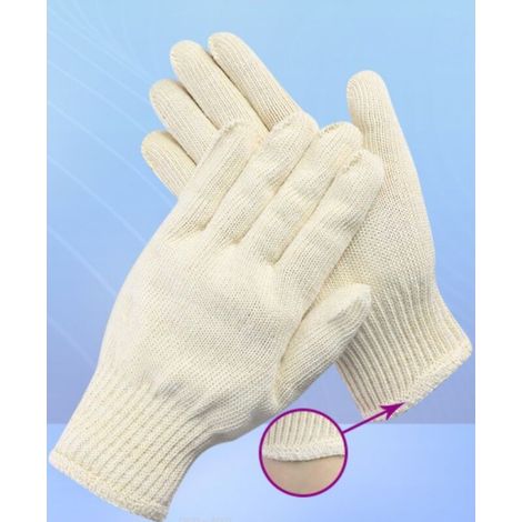 Gant anti-chaleur, résistants à la chaleur Mitaines,four, cheminée, résistant à la chaleur jusqu'à 100°C, taille universelle, beige(2 PCS (1/5)