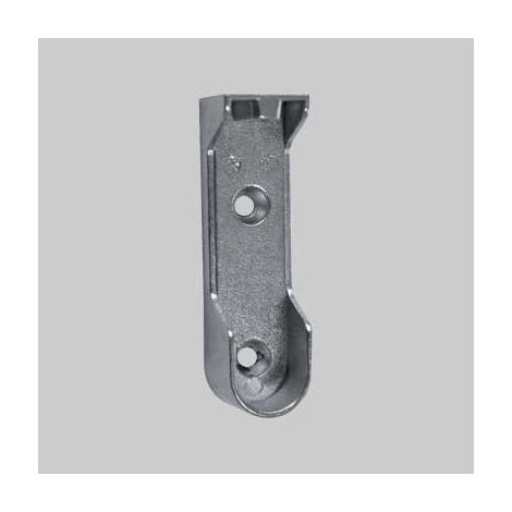 Reggitubo laterale tubo ovale 15x30 mm - nichelato conf. da 50 pz