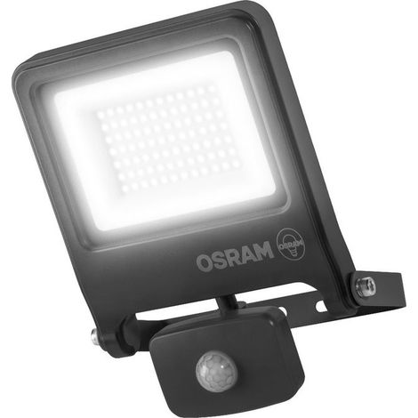 Osram Endura Flood PC 50W Proiettore LED con Sensore 4000K 5000 Lumen Grigio Scuro