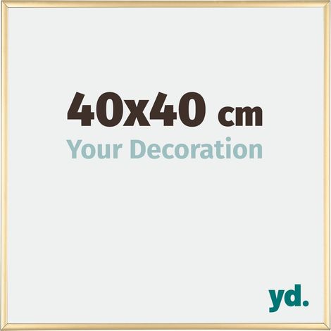 yd. - Cadre photo 40x40 - Or - Aluminium - Kent (1/5)