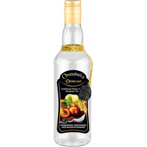 Botella decorada con el diseño de Monopoly, 500 ml, licor de frutas casero. (1/2)