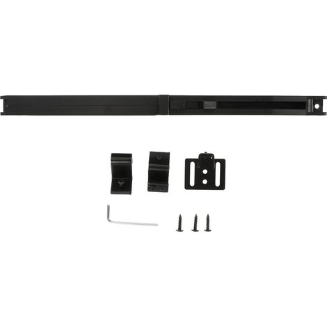 Amortisseur et Porte de Grange Américain de Style Coulissante en Pom Noir Installation sans Perçage Absorption pour Portes Coulissantes (1/5)