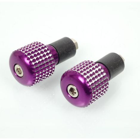 Lenkerendstück Innendurchmesser 17mm Sifam violett / gerändelt (1/4)
