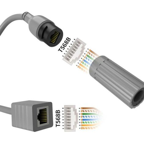 Adaptateur SPX mâle vers RJ45 femelle, câble Ethernet pour routeur Gen2. Meoiruery (1/5)