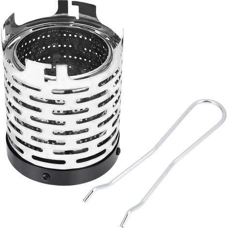 Réchaud de camping portable pliable en métal, couverture de protection pour feu de gaz, accessoire randonnée extérieur (1/5)
