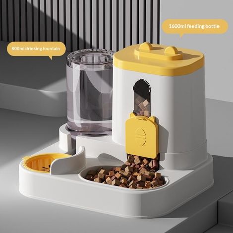 Filiyano-Distributeur automatique de nourriture et d'eau pour animaux de compagnie de grande capacité, pour chats et chiens A2 (1/5)