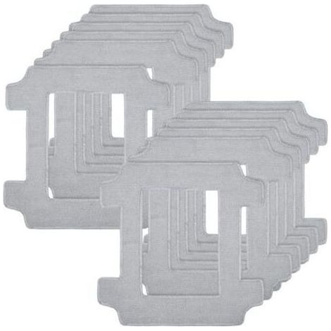 12 accessoires de nettoyage pour robots lave-vitres Ecovacs Winbot W2S / W2S Omni : chiffons de nettoyage en microfibre lavables pour un nettoyage efficace de différentes vitres dans les salons, salle (1/5)