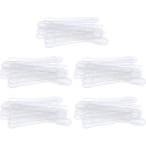 100Pcs Antidérapant Cintre Poignées Bandes Silicone Anti-Dérapant Vêtements Vêtements en Caoutchouc Pince Cintre Poignée (1/4)