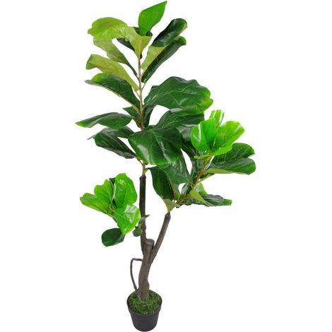 120cm Leaf Design UK Artificial Realistic Plant Fiddle Fig Tree