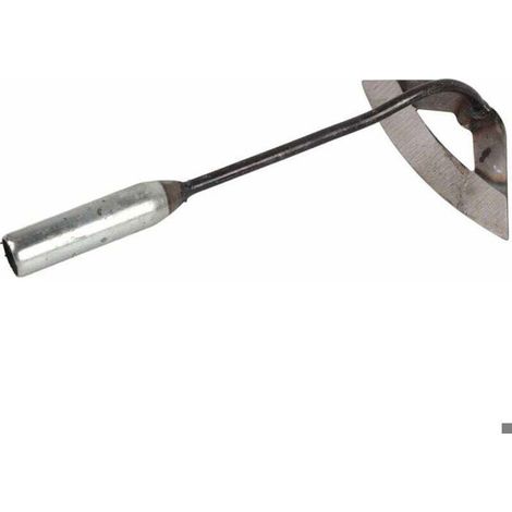 Houe creuse en acier inoxydable pour désherbage et plantation au jardin (1/4)