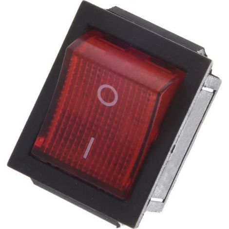 Interrupteur Bascule Marche-Arret - 4 Broches - 16 A 250 V AC - Bipolaire KCD4 - Pour Commande Electrique - 1 Unite