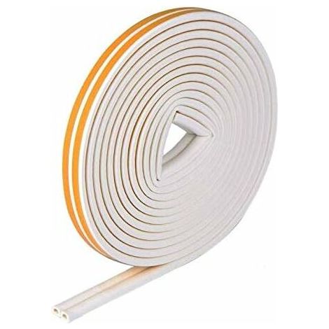 Bande de Joint D-Profil, Auto-adhésive anticollision d'étanchéité en Caoutchouc imperméable pour la Fenêtre/Le Fond Boudin de Rouleau Insonorisation (1/5)