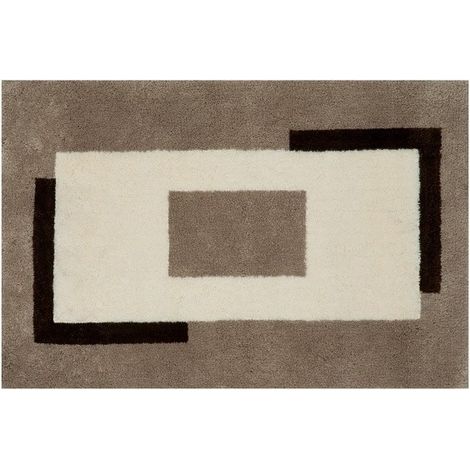 Alfombra de baño de poliéster ANELA 60x90cm Marrón Spirella
