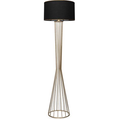 Lámpara de pie, lámpara de pie, iluminación de salón. Lamp Negro Gold (1/3)