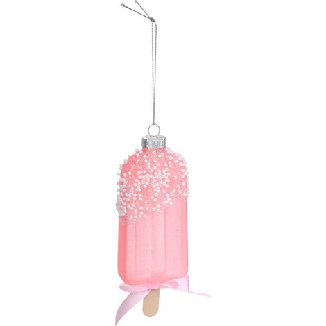 SDN VERRE GLACE ROSE 13CM - Feeric lights & christmas (1/2)