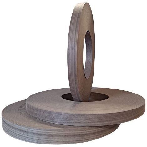 Bordo tranciato legno noce canaletto precollato 22 mm x 10 - 20 - 50 - 105 metri dimensione disponibile: 10 metri (1/4)