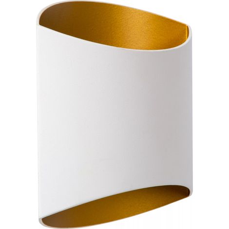 Applique semicircolare Diletta bianca oro 1xG9 40W Lucide (1/4)