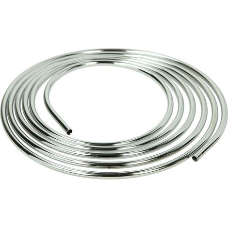 Tuyau cuivre 5000 mm x diamètre 10 mm chromé en rouleau