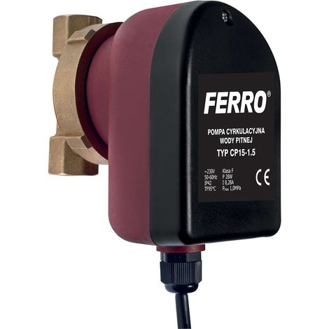 Novaservis Accesorios de fontanería - Bomba de circulación CP15 - 1,5 para agua caliente 0101W