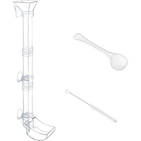 Mangeoire à Crevettes et Tube en Acrylique avec Brosse de Nettoyage et Pelle à Nourriture Transparente et Durable pour Poissons d'aquarium Feeder Tube 38cm (1/5)