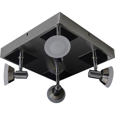 Naeve JERICHO Spots de plafond à LED en grappe, chrome 3 000 K