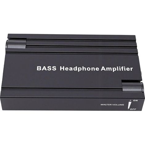 Amplificateur de Casque Rechargeable 3,5 Mm avec Interrupteur de Gain et Amplification des Basses pour Lecteurs de Musique et Smartphones (1/5)