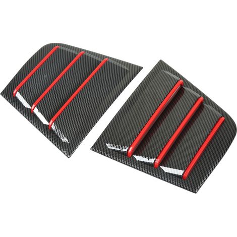 Paire de persiennes latérales de vitre auto en ABS, déflecteurs d'air, cache-aveugle de remplacement pour Dodge Charger 2015-2022 (1/5)