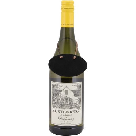 6 étiquettes ardoise pour bouteille de vin + feutre craie (1/2)