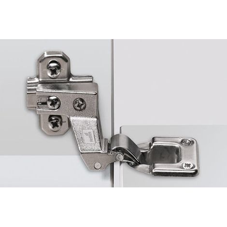 Hettich – Charnière à rabat pour meuble – Nickelé – Zinc moulé sous pression – Acier nickelé – Charge maximale 3,5 kg