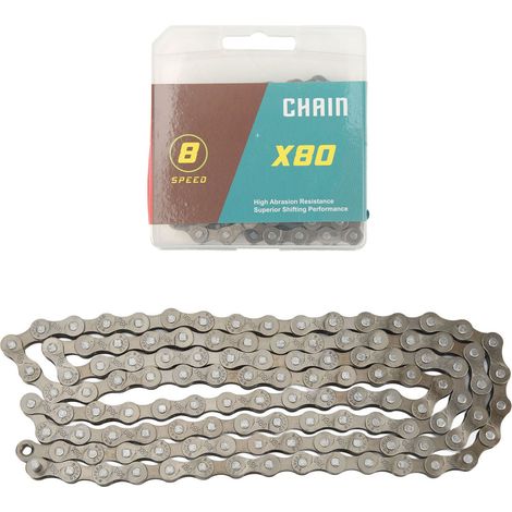 Chaîne de Vélo Route/Montagne 9 Vitesses en Acier Carbone Brun - Compatible 8 Vitesses (1/5)