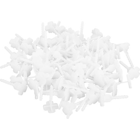 Système de nivellement de carrelage 100 pièces, niveleur et entretoises pour sol et mur, fournitures de construction (1/5)