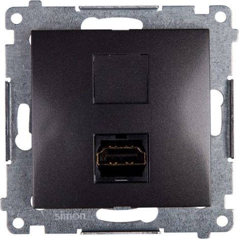 Simon 54 HDMI-Buchse anthrazit dghdmi.01/48