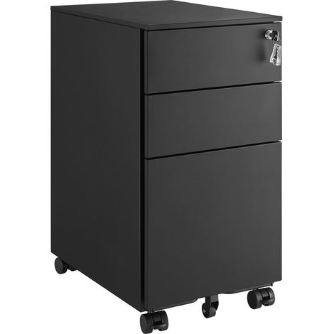 Cassettiera da ufficio professionale in acciaio con ruote (1/5)