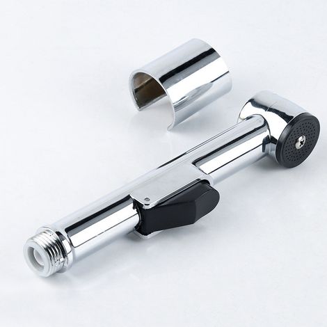 Bidet Douche Pulvérisation Chrome Plaqué Toilette ABS Petit Bec Portable Portable Accueil Salle De Bains Rondelle Adaptateur (1/5)