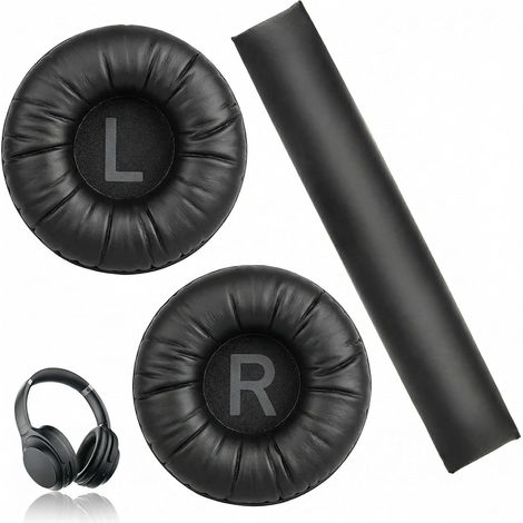Replacement Ear Pads for JBL Tune 500BT 510BT 520BT 450BT E40BT Memory Foam Cushion 70 mm Headphone Cushion Fast Ergonomic Design with Cushion Beam Head Black (1/5)