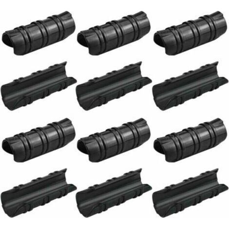 100 Pcs Serre Clips 25mm Clips Serre de Jardin Résistance aux Températures Elevées Fixation Bache Serre Durable Facile a Utiliser pour Fixation Serre Bannière Tuyau Jardin Films - Noir (1/4)