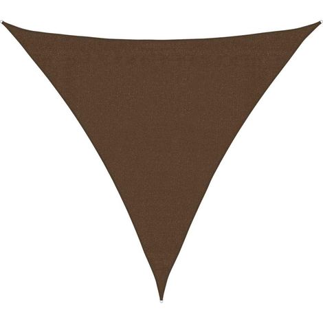 Maison Exclusive - Sonnensegel 160 g/m² Braun 3x3x3 m HDPE (1/5)